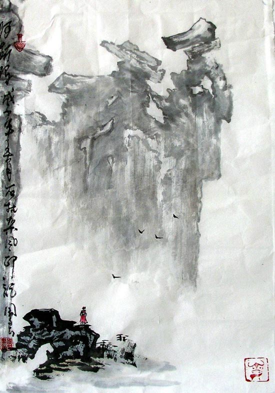 著名画家刘国良山水画16 著名画家刘国良山水画16