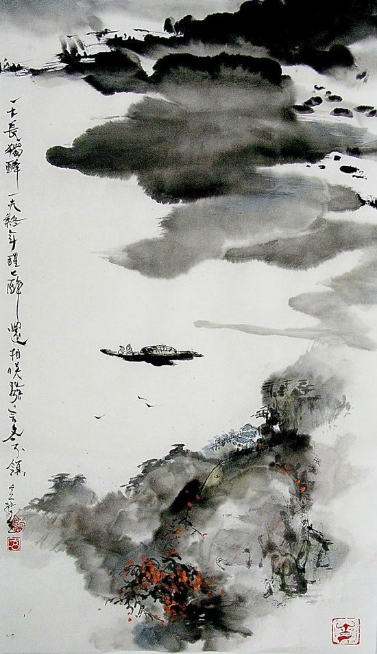 著名画家刘国良山水画4 著名画家刘国良山水画4