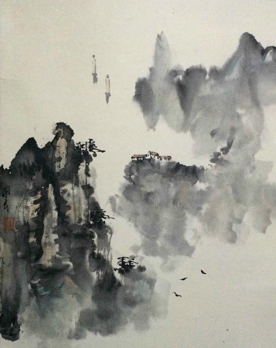 著名画家刘国良山水画5 著名画家刘国良山水画5