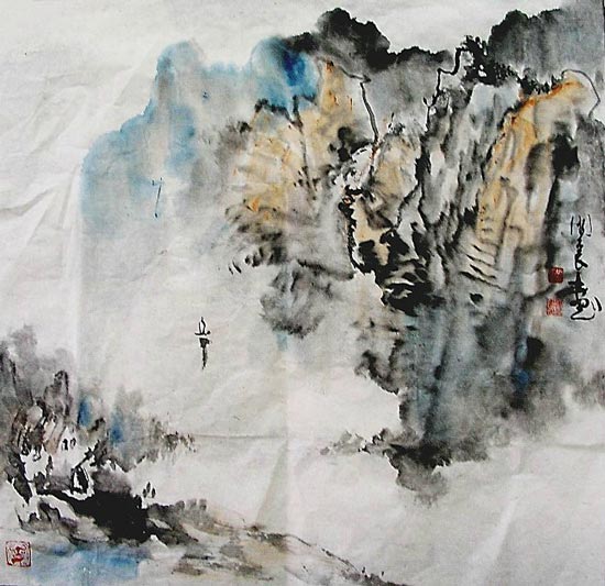 著名画家刘国良山水画8 著名画家刘国良山水画8